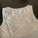 Horny Toad  Linen Sheath Dress Blue Chambray Shift Knee Length Sleeveless, sz S Photo 9