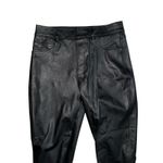 Spanx Women's Faux Leather High Rise Skinny Ankle Pants Black Pull On Size Small Photo 2