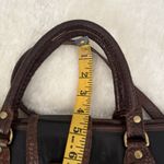 Brahmin Vintage  Doctor Bag Purse Croc Embossed Brown Shoulder Double Strap Photo 10