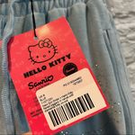 Hello Kitty NWT  Rhinestone Women’s UK 6 US 2 Baby Blue Velour Wide Leg Joggers Photo 15