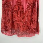 Derek Heart Y2K Boho Dress Empire Waist Pink Smocked Lace Sleeveless Size M Photo 3
