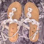Rue 21 White Flower Sandals  Photo 0