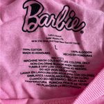 NWOT Barbie Pink Crop Graphic Tee size L Size L Photo 3