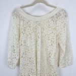 Diane Von Furstenberg  Lace Blouse Romantic Boho Sheer Lined Cottagecore US 10 Photo 7