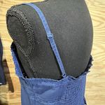 American Eagle  Babydoll Cami Smocked Women's Size Medium Blue Lace Trim Tank Top Photo 8