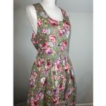 Women’s Vintage Fairy Floral MIDI Dress Large Pink Photo 3