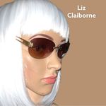 Liz Claiborne New! brown tinted wire frame sunglasses Photo 1