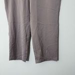 One 5 One Satin pull on Beige dress pants straight tapered leg Pockets size L NWT Photo 4