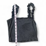 Mind Code ‎Striped Ruffle Strap Top Photo 11