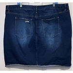Royalty For Me  Women's Denim Stretchy Ripped Skirt‎ Size 22W 22" Long x 22" W Photo 1