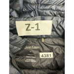 Calvin Klein Womans  Puffer Jacket Medium Packable Premium Down Blue Hood Photo 2