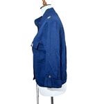 Blu Pepper  Navy Blue Linen Blend Jacket Size M Photo 3
