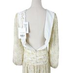 VEILED Randa Ruched Maxi Dress Honey Floral Sz XS NWT Yellow Photo 7