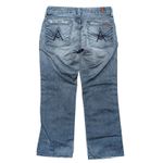 7 For All Mankind Jeans Womens 27 A Pocket Cropped Capri Crop Denim Distressed Photo 1