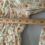 Blu Pepper Floral Cottage Core Dress Mini Size Large Color is Cream with Peach Photo 5