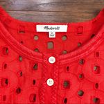 Madewell • Daybreak eyelet dress linen shift mini peasant boho Tropical Coral Photo 5