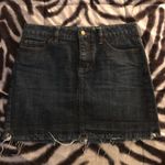 The Limited  Denim Frayed Skirt Photo 2