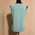 Bob Mackie EUC  Blue and White Wearable Art Sequin Tank size small Photo 4