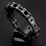 Men Stainless Steel Bicycle Chain Bracelet Photo 2