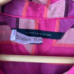 Tommy Hilfiger Linen Striped Orange Pink and Purple Sleeveless Polo Dress Photo 2