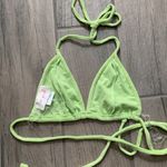 New pink neon green bikini top Size M Photo 4