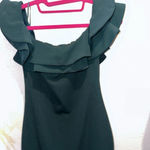 Mind Code ‎ Women Off the Shoulder Green Ruffled Mini Dress Size S Photo 8