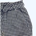 PacSun Black White Gingham Shorts High Rise Waist Tie Belt M Photo 2