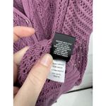 Torrid Pointelle Boyfriend Cardigan Women 2X Purple Open Knit Whimsigoth Fairy Photo 5
