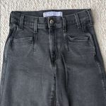 AYR  The Beat Barrel Leg High Rise Crop Stretch Washed Charcoal Gray 25 Photo 3