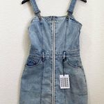 Pistola Nina Front Zip Denim Jumper Dress Size S NWT Photo 3
