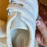 Michael Kors Craig Optic White Patent Leather Fashion Sneaker Size 7 Photo 3