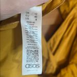 ASOS  Ruffle Sunset Flutter Maxi Golden Yellow Tie Back Chiffon Dress Whimsical 8 Photo 9