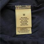 Leo & Nicole Modal Blend Cap Sleeve V-Neck Tee Navy Blue Boxy Fit M Photo 2