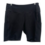 Zella  Black Athletic Biker Shorts Size L Photo 0