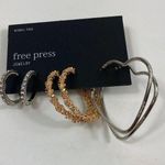 Free Press 4/$25 NWT  set of 3 hoop earrings Photo 0