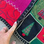 Vintage 90s White Stag Ugly Christmas Tree Sweater Vest Plus Size 18W/20W Red Photo 4