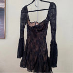 House Of CB  XS Taller 'Analissa'‎ Black Lace Corset Dress NWOT Photo 5