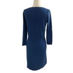 Loft Women Size XS Knit Sweater Dress Blue Rhinestones Stretch 15-141 Photo 3