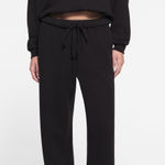 SKIMS  COTTON FLEECE CLASSIC STRAIGHT LEG PANT BLACK NWT Onyx size‎ XL Photo 0