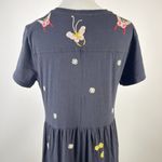 Johnny Was NWOT  Suki Embroidered Cap Sleeve Knit T-shirt Midi Dress Sz M Cotton Photo 7