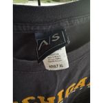 AS Sports Navy Blue Size XL Embroidered MICHIGAN WOLVERINES Tshirt Vintage Photo 3
