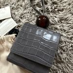 $688 NWOT By Far Leather & Suede Bag With Dustbag Womens Gray Photo 3