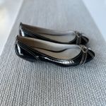 ALDO Vintage Black Patent Leather Peep Toe Silver Buckle Kitten Heels Sz 40/9 Photo 6