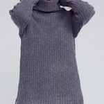 Faherty ‎ gray flurry London fog turtleneck sweater cashmere wool blend Photo 0