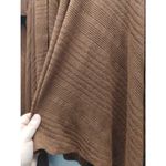 White House | Black Market Size Small Brown Ribbed Waterfall Open Front Cardigan Photo 1