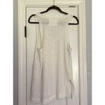 We The Free By Free People Ivory Button Front Tank Top Small Raw Hem Edge NWT Photo 7