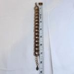 ALDO Gold Tone Chunky Fashion Chain Link Bracelet Extender Lobster Clasp Photo 2