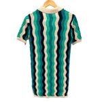 Heartloom Women's Sea Crochet Pattern Collared Mini Dress Cover-Up Size XS Photo 3