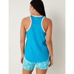 PINK - Victoria's Secret Womens Victorias Secret PINK Everyday Ringer Tank Top in Blue - Sz XS Photo 1