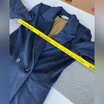 Vintage Ashley Scott Petites Navy Blue 100% Wool Long Dress Car Coat Size Medium Photo 7